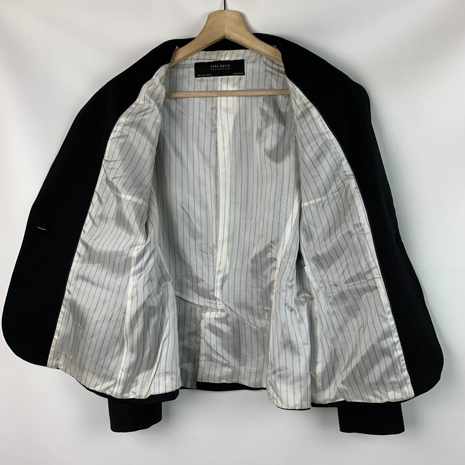 Zara Basic Collection Jacket Collared 1-Button Ba… - image 3