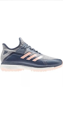 adidas Fabela X Women's Field Hockey Shoes, Steel/Blue/Pink, Size 12