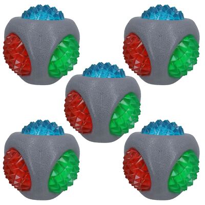 5 Stück Hundewelpenfang- und Blitzball für Hunde perfekt für Hundespiele mit ...