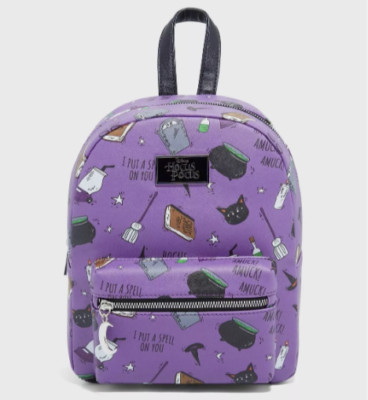 Bioworld Disney Hocus Pocus Icons Mini Backpack Purple NWT