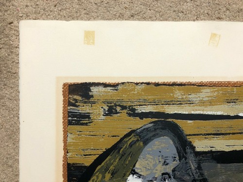 Zvi Mairovich Signed Limited Edition Print Seated Woman w/Veil 30x22 Israeli Art - Picture 9 of 12