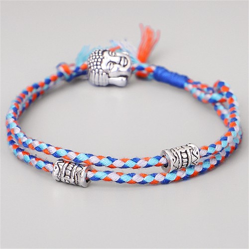 Tibetisch Buddhistisch Glücklich Gewebtes Amulett Armband Kordel Seilarmreif - Bild 5 von 13
