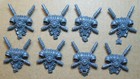 Grey Knight Interceptor Purifier Purgation Squad - 8x Shoulder Pads (L) Bits 40K