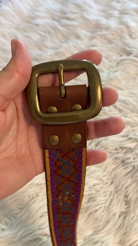 Lucky Brand Brown and PurpleEmbroidered Belt size S (30) excellent condition - Picture 8 of 8