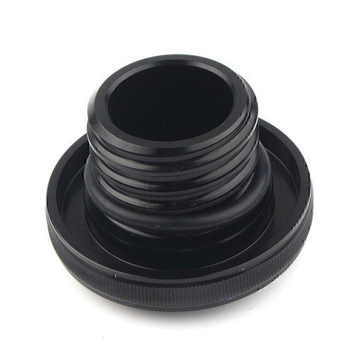 Right-hand Tank Thread Vented Gas Cap Fuel Smooth Black Fit For Harley Sportster - Picture 5 of 11