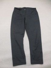 ZELLA Size M Womens Black Mid Rise Stretch Pull On Athletic Cropped Leggings 945