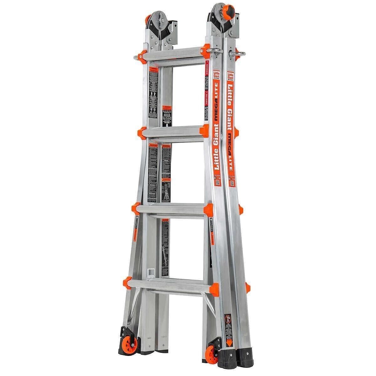 Little Giant MegaLite 17 Ladder with Tip and Glide Wheels 313021738723