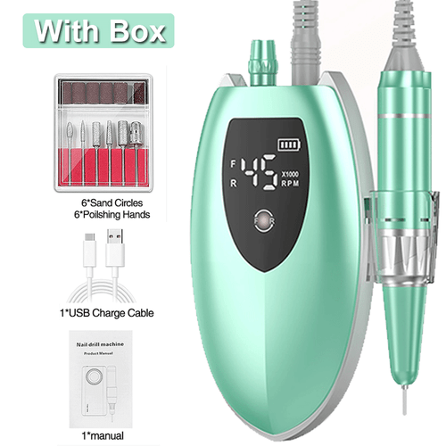 Professional Electric Nail File Drill Manicure Tool Pedicure Machine Set Kit - Bild 24 von 24