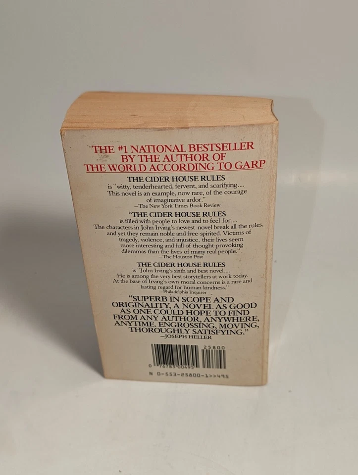 The Cider House Rules by John Irving (1986, Paperback) Bantam Books Vintage  Foto 4 de 4