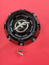 Xf Off-road Gloss Black Wheel Center Cap C-969-2 With Screws New
