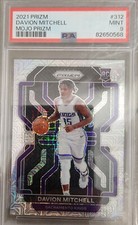Davion Mitchell 2021-22 Prizm Rookie RC #312 Mojo Prizm /25 - PSA 9