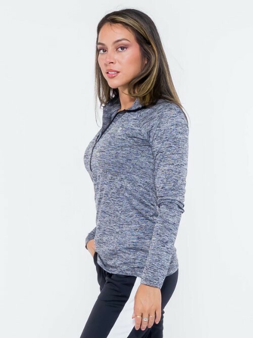 UNDER ARMOUR WOMEN'S TECH 1/2 ZIP TWIST SHIRT BLUE SZ XS #1270525