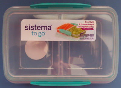 Sistema Small Split 11.83 ounce storage container. #2151853 2 compartments NEW
