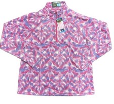 Eddie Bauer Women's Long Sleeve Polar Fleece Quarter Zip Pullover Size XL