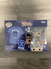 Funko POP! Back To The Future Doc w/ Helmet Glow 959 Limited Pop & Tee (M)