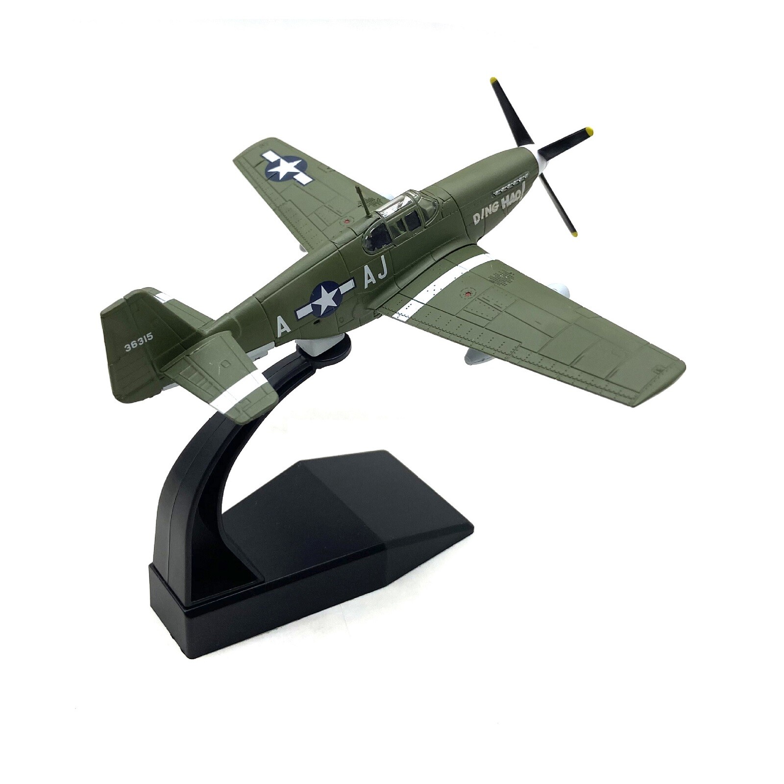 1:72 Military WW2 P-51B Mustang Fighter Alloy Aircraft Model Plane Ornaments