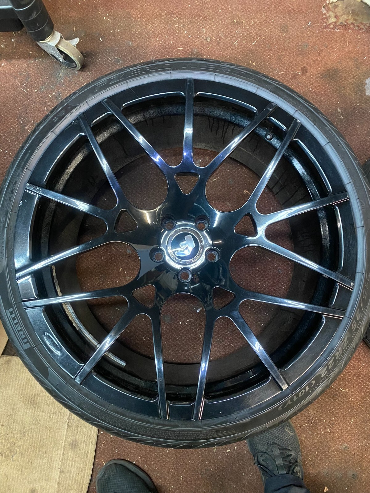 22" FORGIATO MAGLIA-M GLOSS BLACK 5x114.3 STAGGERED MASERATI FERARRI ASTON LEXUS