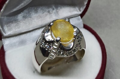 Fire Moissanit/Natursaphir/Türkis Silber 925 Handarbeit Stern Herren Ring