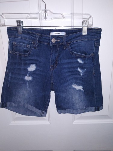 Klique B Size Women’s Denim Shorts Distressed Folded Hem SIZE 26 SIZE MEDIUM - Picture 4 of 7