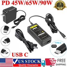 PD Type-C USB-C Laptop Charger for HP Chromebook Lenovo Dell Asus Samsung Switch
