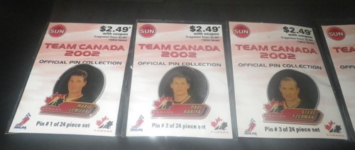 The Toronto Sun 2002 Olympic Gold Team Canada Official Pin Collection Set - Picture 2 of 11