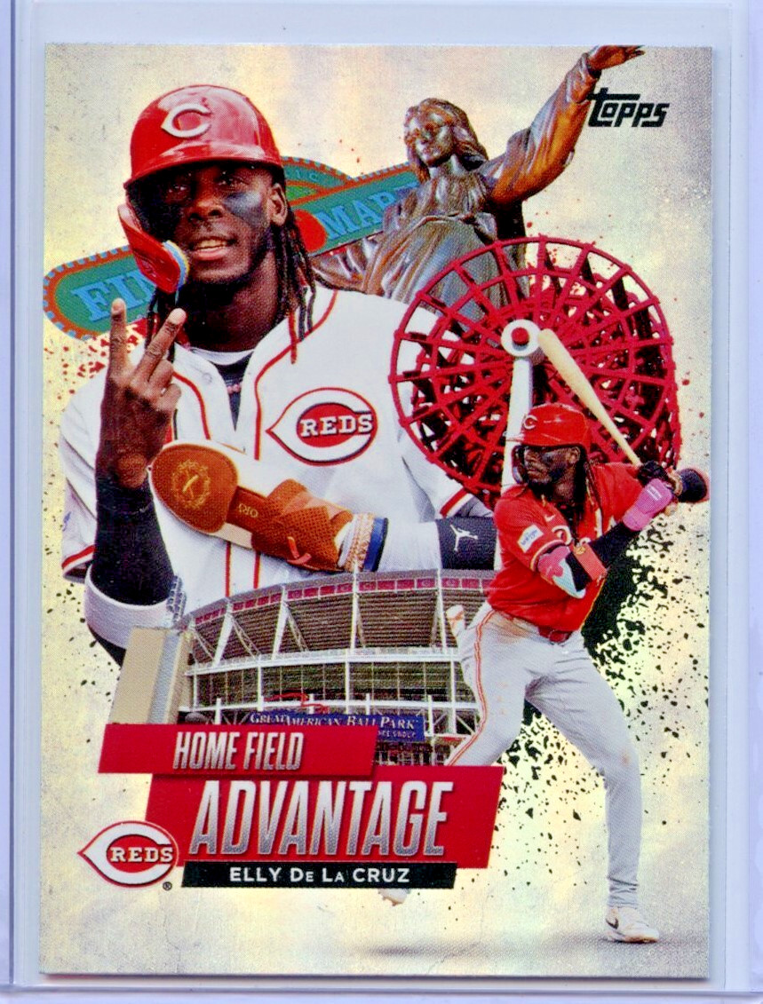 2025 Topps Series 1 Elly De La Cruz Home Field Advantage SSP HA-16 CIN Reds