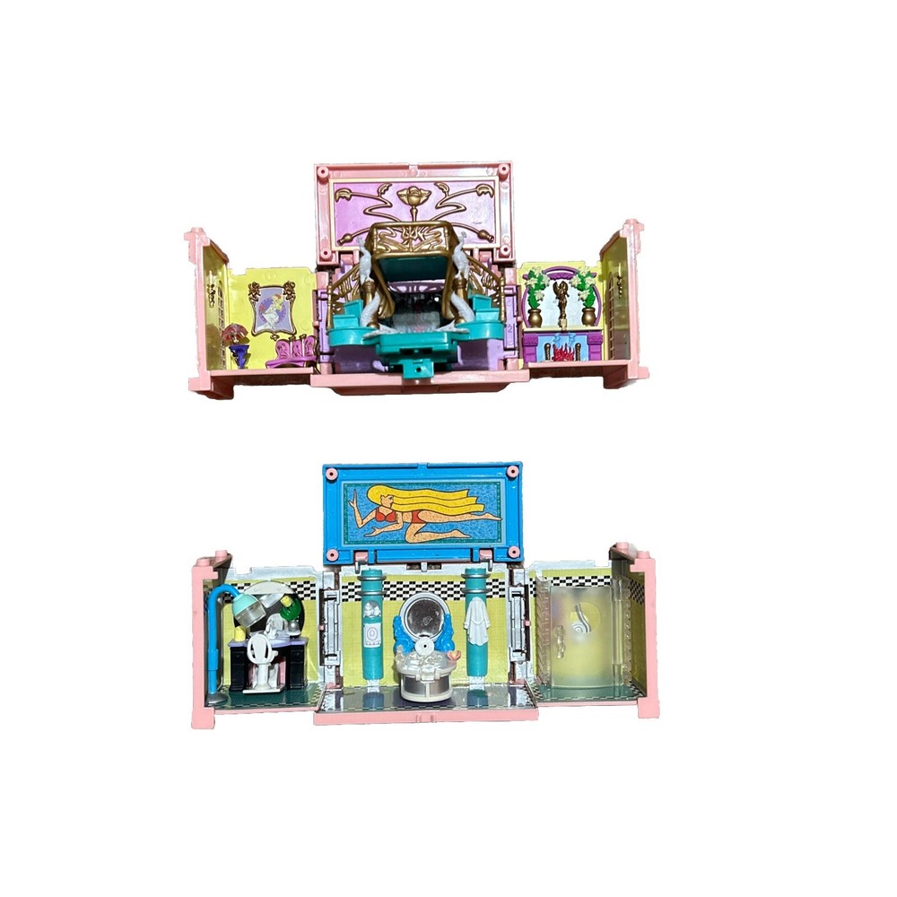 POLLY POCKET Dream Builders Playset (2 Rooms) Deluxe Mansion Vtg 1999 Bluebird