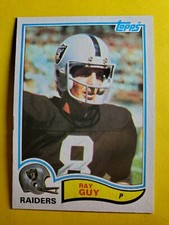 VINTAGE HOF RAY GUY #188 OAKLAND RAIDERS - SOUTHERN MISSISSIPPI - 1982 TOPPS NFL