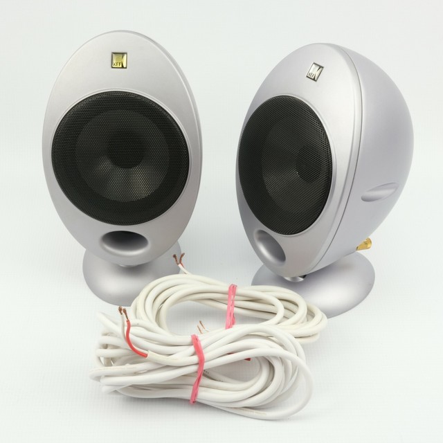5 KEF Hts2001 Egg Satellite Surround Speakers With 2 Stands for sale