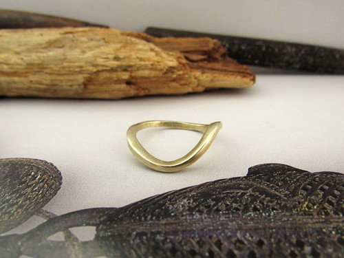 Wedding ring for women. 14k Yellow gold wedding ring for women. Special ring. - Picture 6 of 16