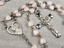 Beautiful Rosary Heart Beads Christian Religious Gift C59