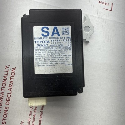2013 TOYOTA PRIUS C ELECTRICAL KEY TPMS RECEIVER 897B0-52010 OEM 12 13 14 15 16