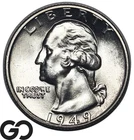 1949 Washington Quarter, Choice BU++
