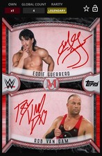 WWE Topps Slam Museum DIGITAL Eddie Guerrero Rob Van Dam Legendary Red 5 CC