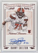 2015 Panini National Treasures Jersey Number Red 29/71 Danny Shelton Auto 0m6i