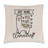 Personalisiert Sie Sind Llamazing Lama Kissenbezug Best Amazing Liebe