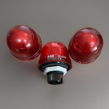 *Lot of 3* ABB 1SFA616080R305x Red 24V Type K SB-305x Signal Beacon Light