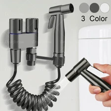 Toilet Shattaf Adapter Hose Bidet Spray Stainless Steel Handheld Shower Head US