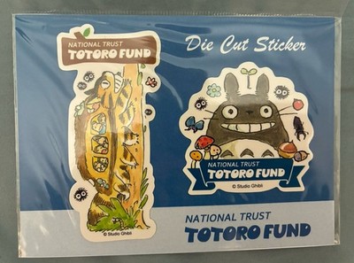 Neu 2er Set Studio Ghibli gestanzte Aufkleber - Totoro Fund - Totoro und Catbus