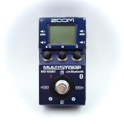 ZOOM MS-100BT Multi Stomp Guitar Multi Effect Pedal 004492