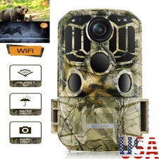 24MP 1296P Wifi Game & Trail Camera Wildlife Waterproof 850nm IR Night Vision