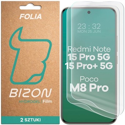2x Folie für Xiaomi Redmi Note 15 Pro 5G/15 Pro Plus 5G/POCO M8 Pro 5G Bizon