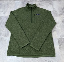 Patagonia Better Sweater 1/4 Zip Pullover Sweatshirt 25522 Green Mens Size Small