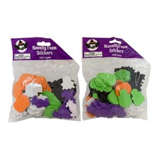 10692 - Set of Five Packs of 100 Count Novelty Foam Halloween Stickers 6" 500 St