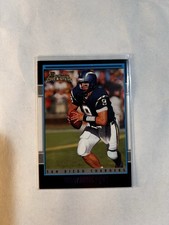 Drew Brees 2001 Bowman Rookie Card #164 RC Rookie Football Card Chargers Saints. rookie card picture