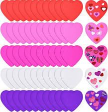 60 Pcs Large Foam Heart Cutouts, 6 Inch EVA Foam Hearts Assorted Colors Heart Sh