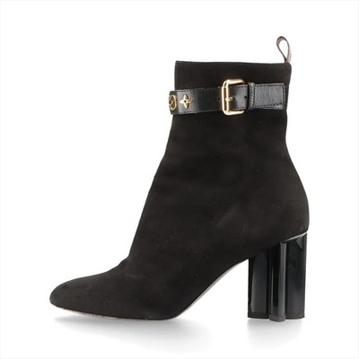 Louis Vuitton Silhouette lines 21 years Suede Boots 36 Ladies' Black BR0251 LV L