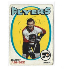 1971-72 O-Pee-Chee #104 Barry Ashbee RC DAMAGE