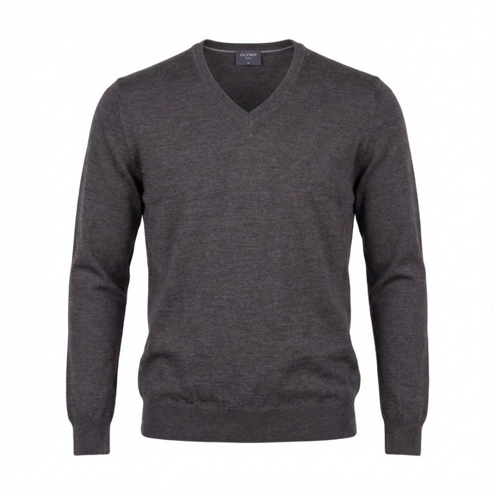 Olymp Men Knit Sweater Modern Fit Gray 015010 69