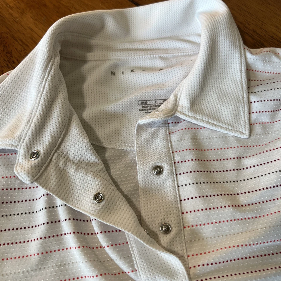 Nike Golf Women's Dri-FIT Long Sleeve Striped Polo Shirt - Size Small - Image 2 of 4